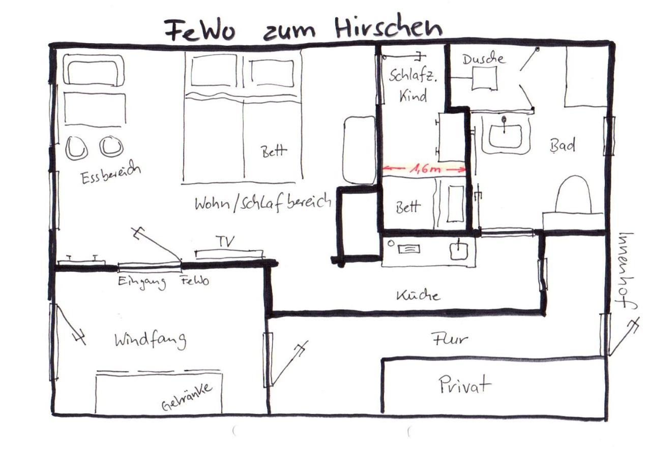 Ferienwohnung Zum Hirschen Герцберґ-ам-Гарц Екстер'єр фото